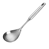 Betan 304 Stainless Steel,Dinner Spoon Serving Spoon, 12.5 Inch Premium Brushed Stainless Steel Large Serving Spoon Kitchen Tool with Good Grip Ergonomic Handle, Silver