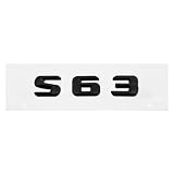 BWBVHRHZY Adesivo lettere bagagliaio 3D, emblema posteriore per auto, compatibile con Mercedes Benz ; S55 S63 S200 S220 S250 S260 S300 S320 S350(S63-Black)