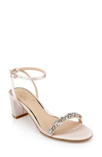 Jewel Badgley Mischka Danni Low Block Heel Sandal2