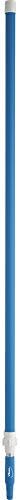 Vikan 29753 31.8"-112.50" Telescopic Aluminum Extension Handle with Threaded Tip, 1.26" Diameter, Blue