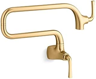 KOHLER 22066-2MB Graze Pot Filler, Vibrant Brushed Moderne Brass