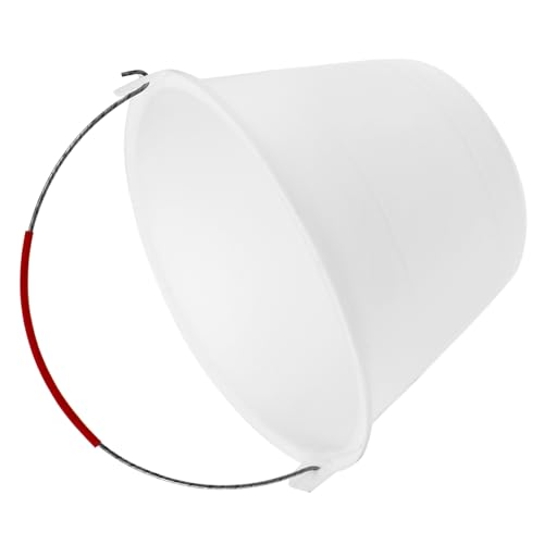 Operitacx Seau Plastique Épais pour Chantier Seau Vide Ciment avec Poignée Robuste et Portable pour Béton Sable et Usages