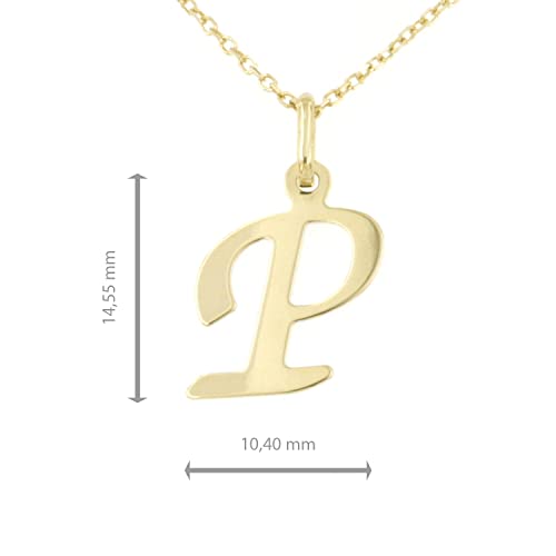 forme di Lucchetta - Chaîne pendentif lettre initiale Or Jaune 9ct – vue 4