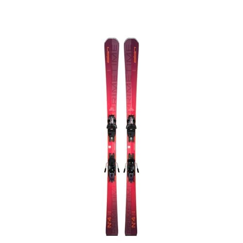 elan Ski-Set Primetime N 4 W + Bindungen Protector Shift 11.0 Gw Rosa Damen – Damen – Größe 144 – Rot