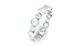 October Birthstone - Ethiopian Opal and Diamond Ring, Opal Eternity Band Ring, Uneven Opal Full Eternity Band, Bezel Set Opal Eternity Band, 14K White Gold, Size:US 8.00