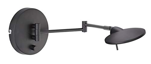 Applique murale noir mat 8W pour en finir avec les pièces sombres