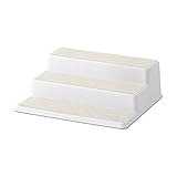 Copco Basics 3-Tier Spice Pantry Kitchen Cabinet Organizer, 10-Inch, Cream