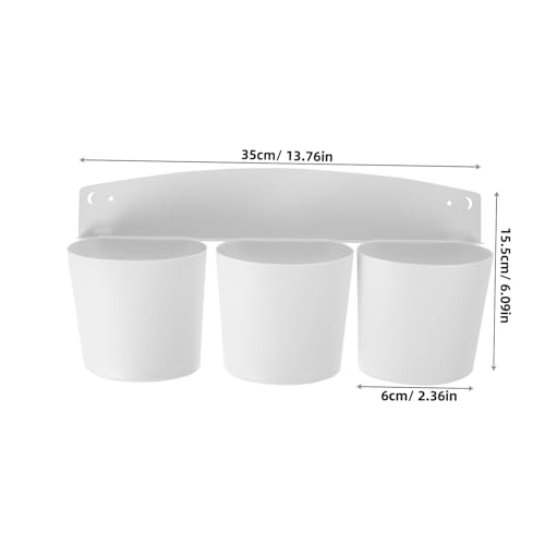 VALICLUD Kitchen Storage Box Fridge Refrigerator Magnetic Letter Holder Decorative Magnetic Storage Wall File Mail Holder Kitchen Office Holder Wall-mounted Magnet Storage White Plastic