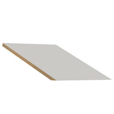 In-Line Sloping Hood Filler Size: 7.75" H x 15" W x 22" D, Color: Gray