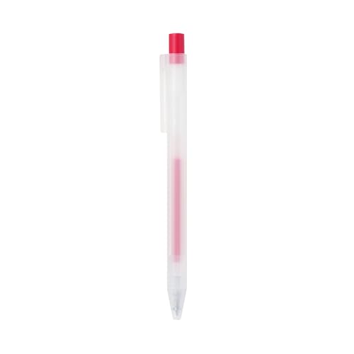 Image of MUJI Smooth Gel Ink Knock Type Ballpoint Pen 0.3mm, Red
