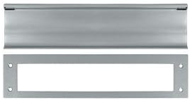 Heavy Duty Mail Slot, Satin Chrome - Solid