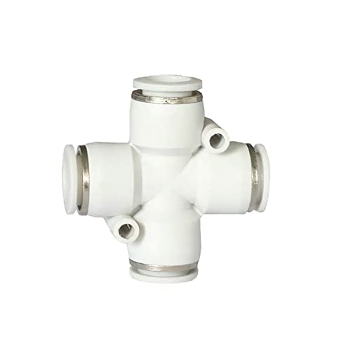 1PCS Pneumatic Fitting Tube Connector Air Quick Water Pipe Push In Hose Quick Couping,PZA-WHITE,OD 12MM