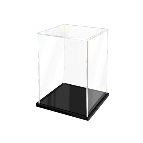 Image of Clear Acrylic Display Case for Collectibles Assemble Doll Display Case Alternative Showcase for Lego Action Figures Model Statues Home Storage (6x6x10 inch; 15x15x25 cm)