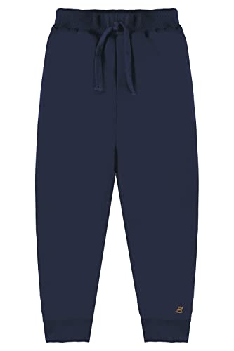 Calça Infantil Moletom, Up Baby, Meninos, Azul Escuro, 2 Anos