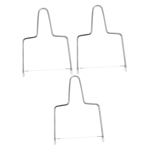 BRIGHTFUFU 3pcs Stainless Steel Cheese Slicer Ergonomic Handheld Cheese Cutting Tools for Precise Slices Butter and Fruits Compact Design for