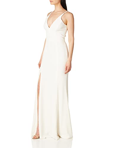 Image of Iris Spaghetti Strap Plunging Long Dress