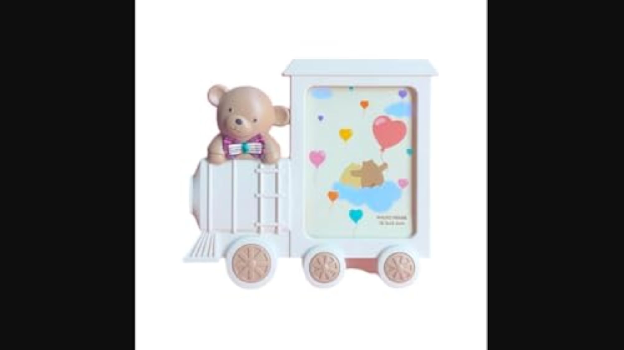 Cute Cartoon Train Picture Frame, Kids Photo Display