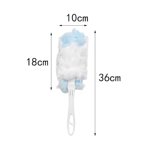 Image of Disposable Cleaning Dusters Kit with Handle,360 Degree Duster Refills Bulk Disposable Replacement Head for Cleaning Home,1 Handle+10 Refills