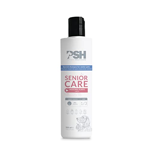 PSH Senior Care Shampoo - Champú para Perros y Gatos Senior - Neutraliza Olores - Hidratación, Protección y Cuidado de Mantos Envejecidos - Ideal para Pieles Sensibles - 300 ml