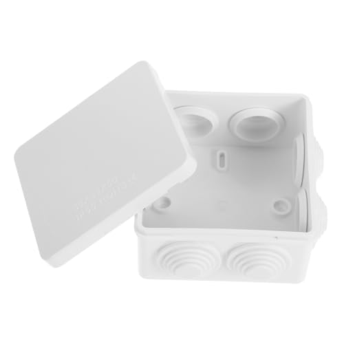 FIXOSHEE Caja Estanca Plástica para Eléctricas Exterior Resistente y Estanca con Tapa Ajustada para Jardín Granja y Uso Subterráneo Tapones