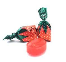 Strawberry Hard Candy - 4LB Strawberry Filled Bon Bons - Classic Hard Candy - Red Candies -Bulk Candy