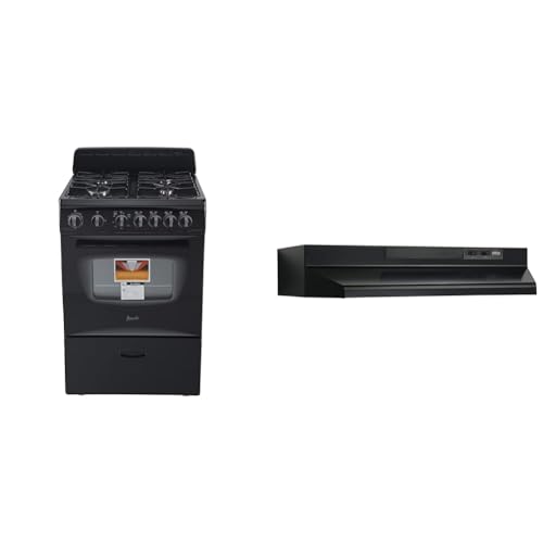 Avanti GR2013CSS Gas Range, 20", Black,Stainless Steel