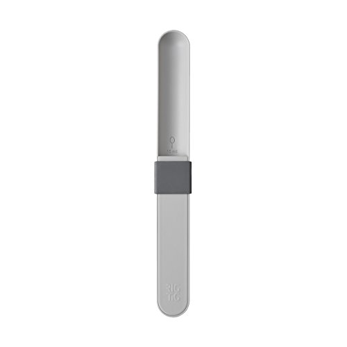 Stelton RIG-TIG by Measure it Cuillère à mesurer, Plastique, Gris Clair, H 1,5 cm, T 3 cm, L 22 cm