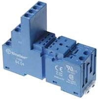 FINDER 94.04 RELAY SOCKET, 250V, 10A, DIN RAIL