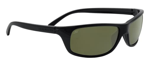 Serengeti - BORMIO 2.0, Matte Black, Vidrio Saturn 555nm Polarizado, Gafas de sol Medium-Large, Gafas de sol Hombre, Desporte, Conducta, Desporte náuticos