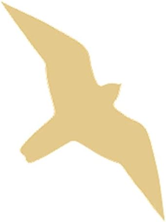Bird Cutout Unfinished Wood Fly Flight Animal Zoo Wing Feather MDF Shape Canvas Style 3