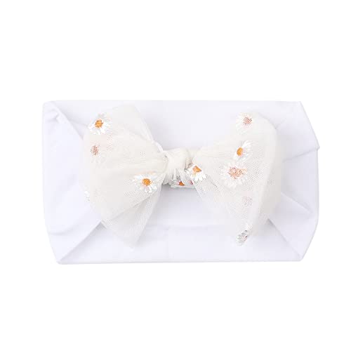 Baby Daisies flowers Headbands Infant Baby Girls Floral Bow Hairband Headwear Head Bands.(FD70-Multicolor)3