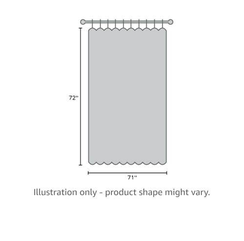 Barossa Design Shower Curtain Liner - Premium Clear Lavender PEVA Shower Liner with 3 Magnets and Metal Grommets, Waterproof Lightweight Standard Size Bathroom Curtains - Translucent Lavender