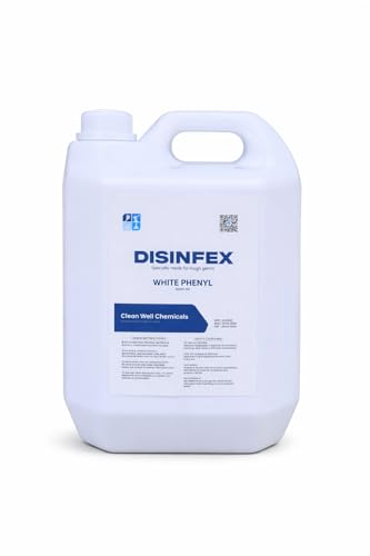 Image of White Phenyl - 5 Liter Bulk Pack | Premium Effective Floor Cleaner & Surface Disinfectant | Keeps Surfaces Germ-Free & Freshly Scented