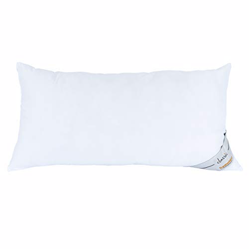 Traumschloss Kopfkissen »Classic« 40x80cm mit Einer bauschigen Softfaserfüllung | superleichter Microfaserbezug | pflegeleicht und Allergiker geeignet