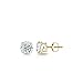 CUSTOMIZE JEWELS 4.00 Ct.tw 4-Prong Martini Round Lab Grown Diamond Stud Earrings In 14k Gold | Lab Created Diamond ,(G-H, VS1-VS2) (14k White Gold)