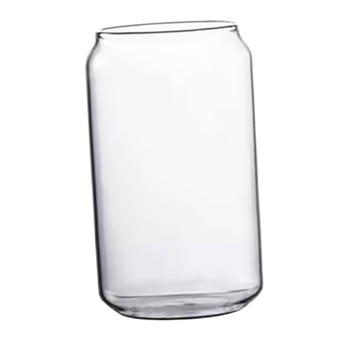 EXQUIMEUBLE 耐熱ガラスカップ 大容量シンプル水グラス 飲料用ジュース容器 丸み口デザイン 家 カフェ オフィス対応