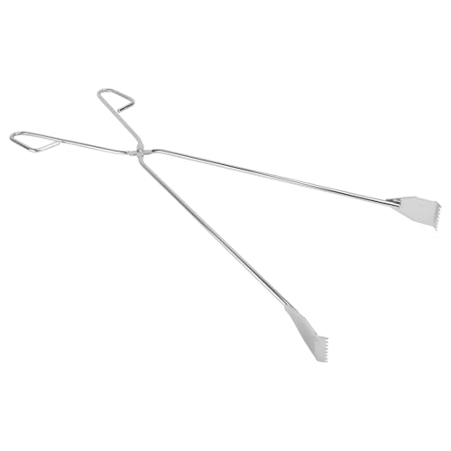 HEMOTON, pinza per rifiuti in acciaio inox, manico lungo, 60 cm, pinza per barbecue e, utensile per afferrare pickup per esterni, giardino, barbecue