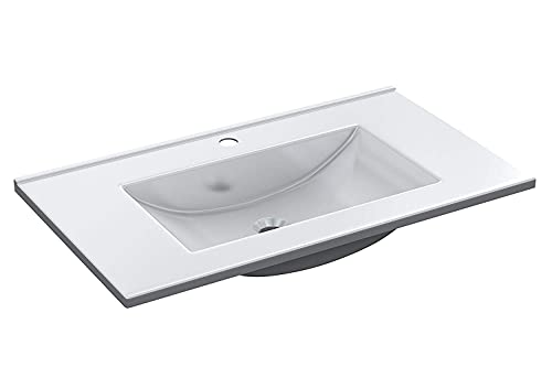 Mueble-Lavabo-Suspendido-con-Espejo-Mueble-2-Puertas-Hueco-Abierto-de-almacenaje-y-Lavamanos-Incluido-80x45x64-cm Mueble-Lavabo-Suspendido-con-Espejo-Mueble-2-Puertas-Hueco-Abierto-de-almacenaje-y-Lavamanos-Incluido-80x45x64-cm