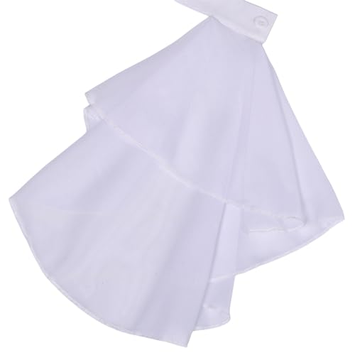 Women Shawl,Victorian Colonial Jabot False Collar Medieval Steampunk Costume Detachable White Ruffled Neck Collar Victorian Necktie4