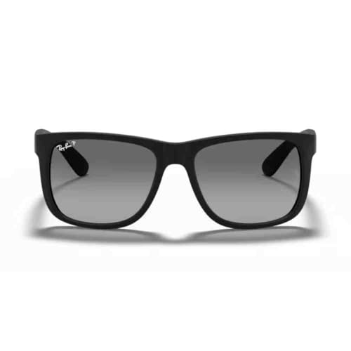 Óculos de Sol Ray-Ban Polarizado Justin 0RB4165L 622/T3 Tam 55 / Preto - Lentes Cinza Gradiente
