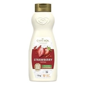 Sirope de Fresa CARTE D’OR - 1kg | Topping Profesional para Postres, Helados y Cafetería