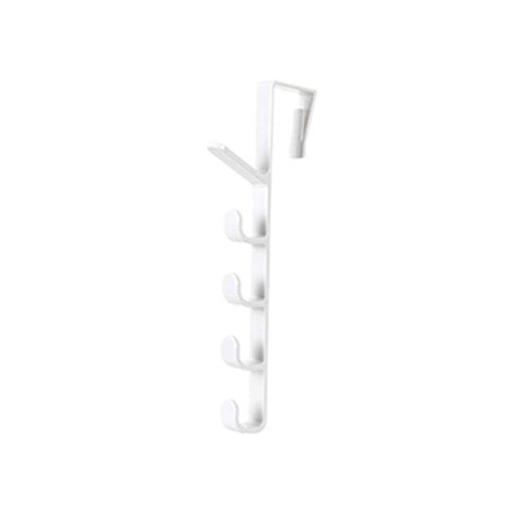 PAFOOA Hooks Hook Behind The Door Back Type No Punching No Trace Wall Hanging Into The On The Rack Coat Mounted Rack(B)