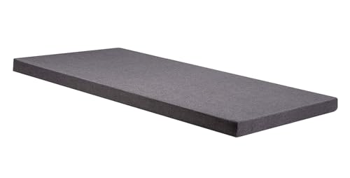 Image of Namdev Art's Chairs Sofa Cushion Pu Foam with Zip Cover 4 Inch Thickness, 3-Seater Sofa Foam Seat for Home (Grey, 60x18)