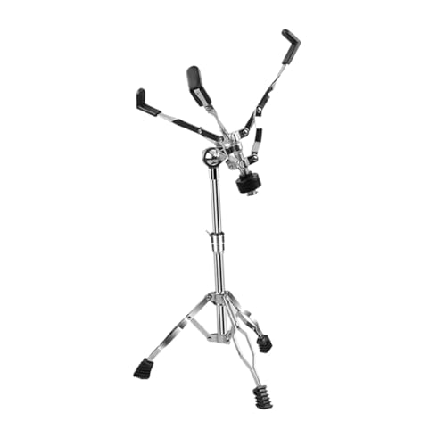 LIOOBO Adjustable Snare Drum Stand with Drumstick Holder Liftable Alloy Percussion Accessory Rack for Drum Set Suitable for Practice and Performance