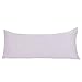 N/D - Federa per cuscino per il corpo, 20 x 60 cm, in raso, setoso, lilla chiaro, per i capelli e la pelle, antirughe, resistente al lavaggio