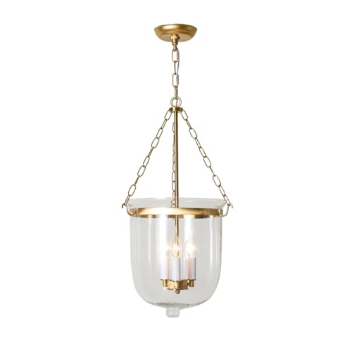 SEEARISHOP Gold Farmhouse Pendant Light Bell Shaped...