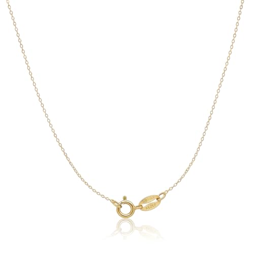 Kezef 1mm 925 Sterling Silver Necklace for Women | 16-36 inch long Silver, 18k Gold, Rose Gold...
