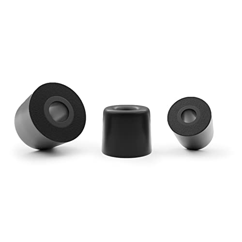 Okuli Set of 12 Memory Foam EarBuds & Silicone EarBuds Ear Tips For Earphones Headphones, Black - Image 4
