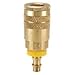 Parker B20-3BP Valved Pneumatic Quick Coupler 1/4 Hose Barb Brass