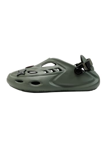 Image of The Souled Store Hydros: Men Clogs | Lightweight EVA Slip-on Sandals for Men with Adjustable Velcro Strap, Removable Laces & Detachable Naruto Silicone Charms